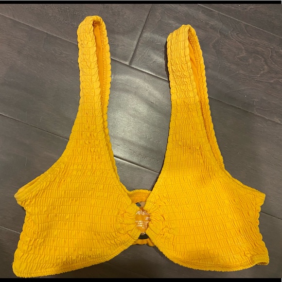 Yellow smocked o-ring bikini - Picture 2 of 7